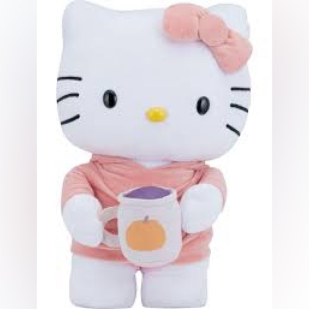 2025 Cozy Fall/Harvest Hello Kitty 18-inch greeter plush limited edition